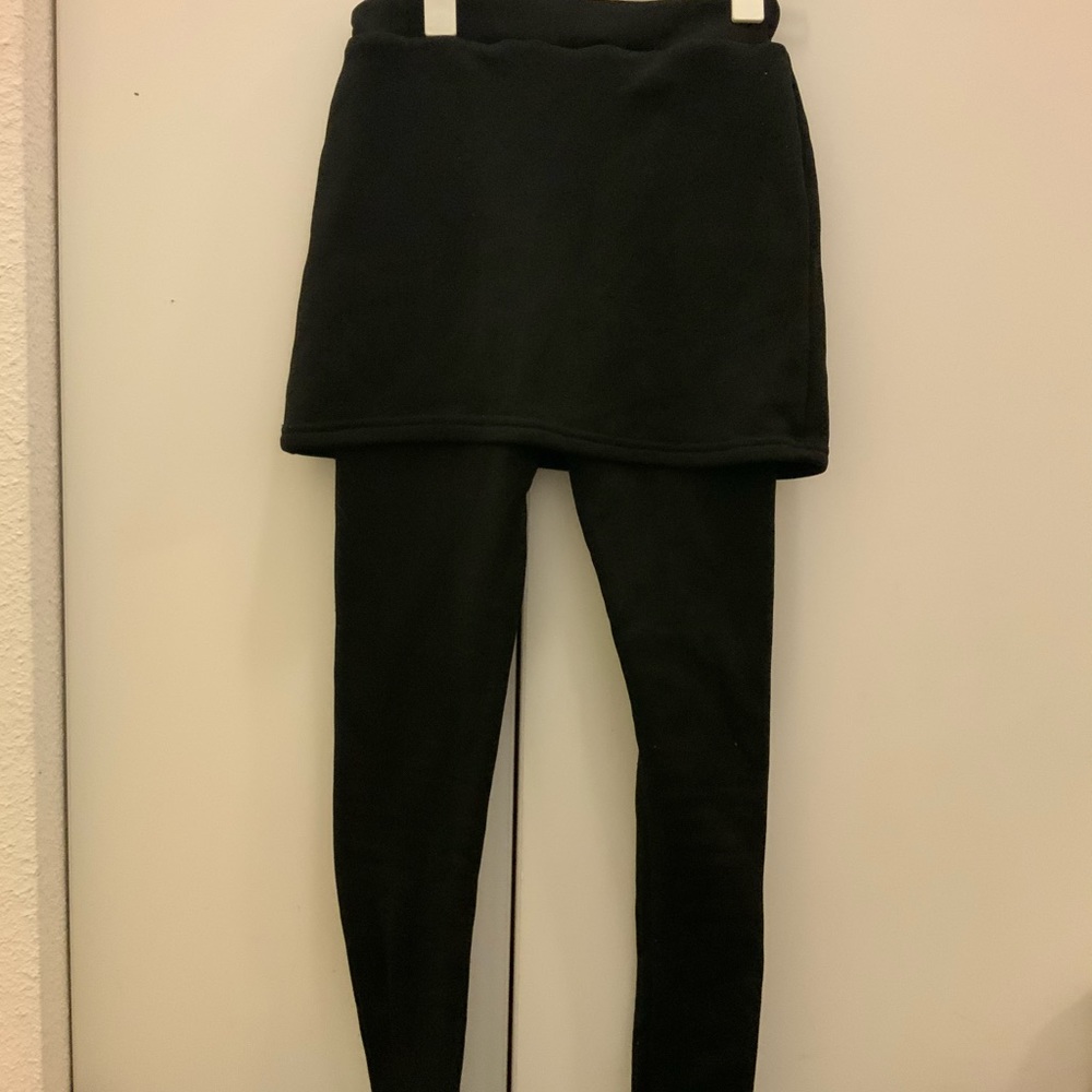 Black leggings with skirt